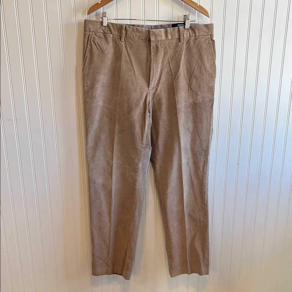 Men's Classic Tan Corduroy‎ Trousers lands end size 38